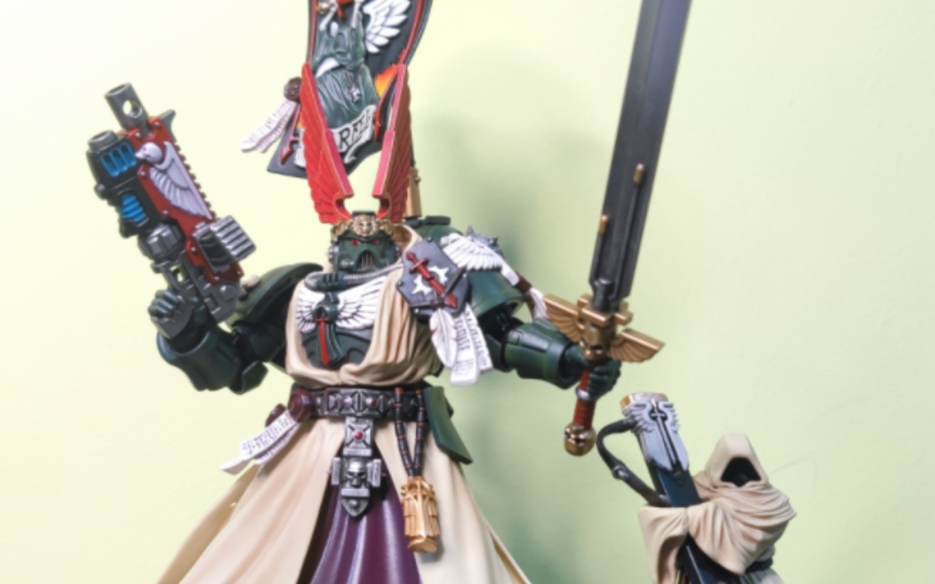 joytoy暗源 战锤40k 暗黑天使至高大导师阿兹瑞尔 开盒分享