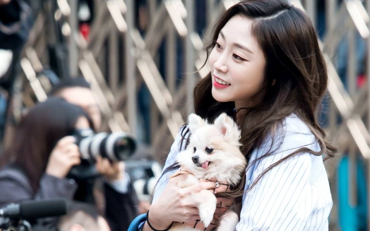 明星&宠物 lovelyz与领养的candy