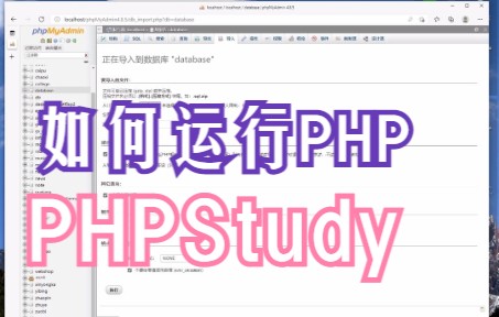 PHPStudy运行网站视频教程哔哩哔哩bilibili