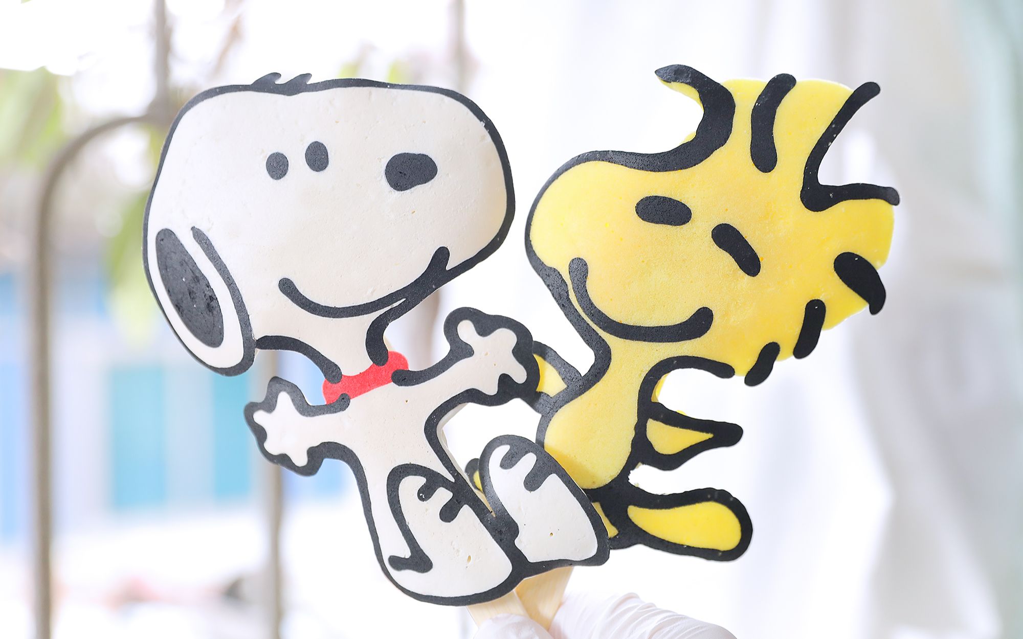 可爱的史努比和好朋友小鸟烤串,香喷喷热乎乎的snoopy