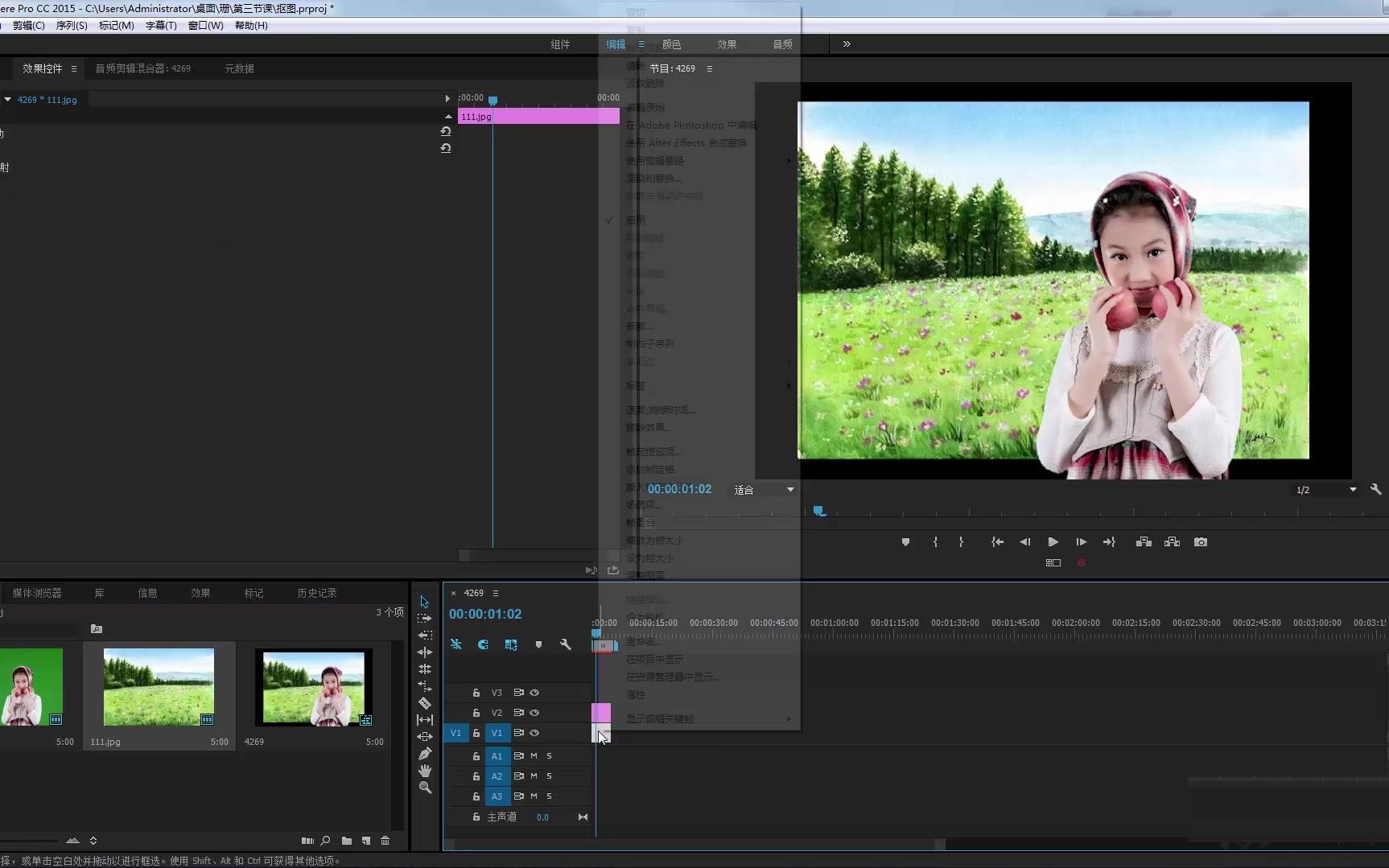 pr高级技巧视频抠像
