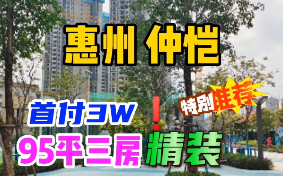 送首付!送装修!惠州仲恺大折扣新房!哔哩哔哩bilibili