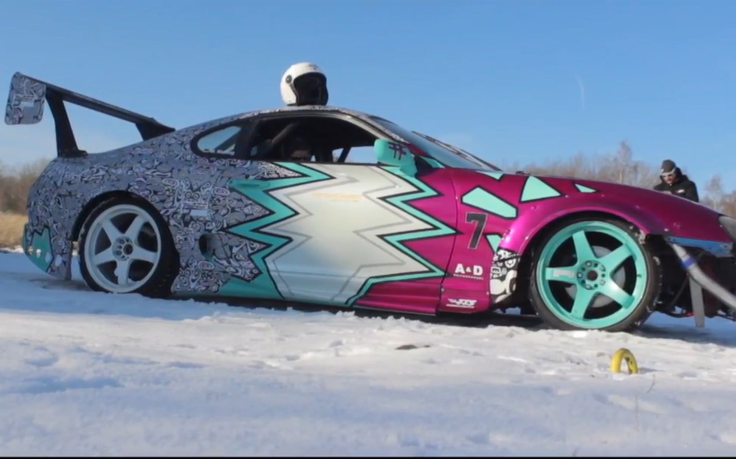 爆改丰田supra雪地漂移,6的飞起_哔哩哔哩 (゜-゜)つロ 干杯~-bili