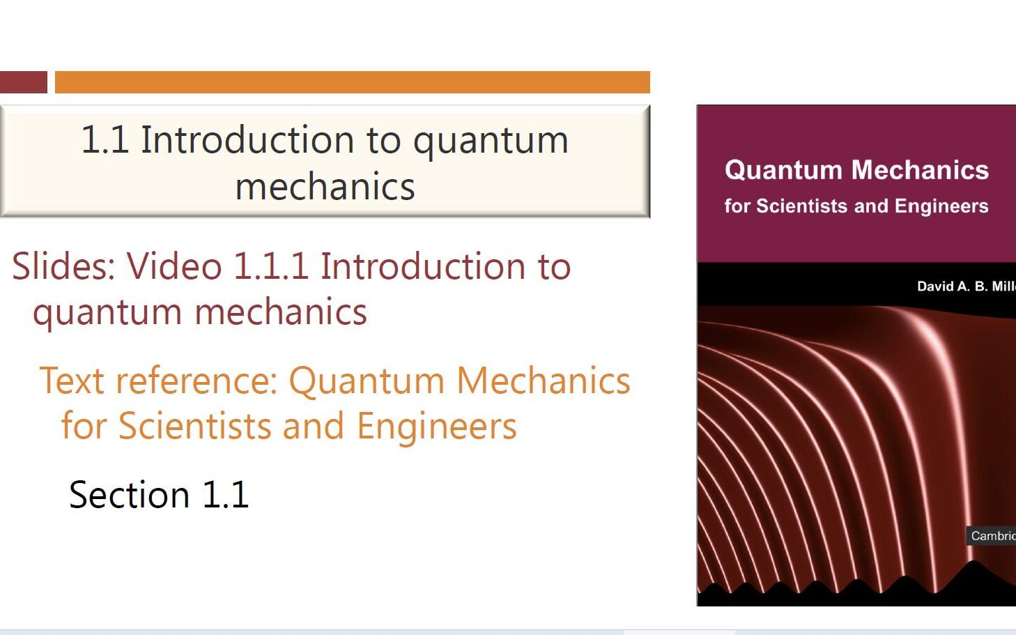 [图]【公开课】斯坦福大学 - 科学家和工程师的量子力学1[双字]（Quantum Mechanics for Scientists and Engineers 1）