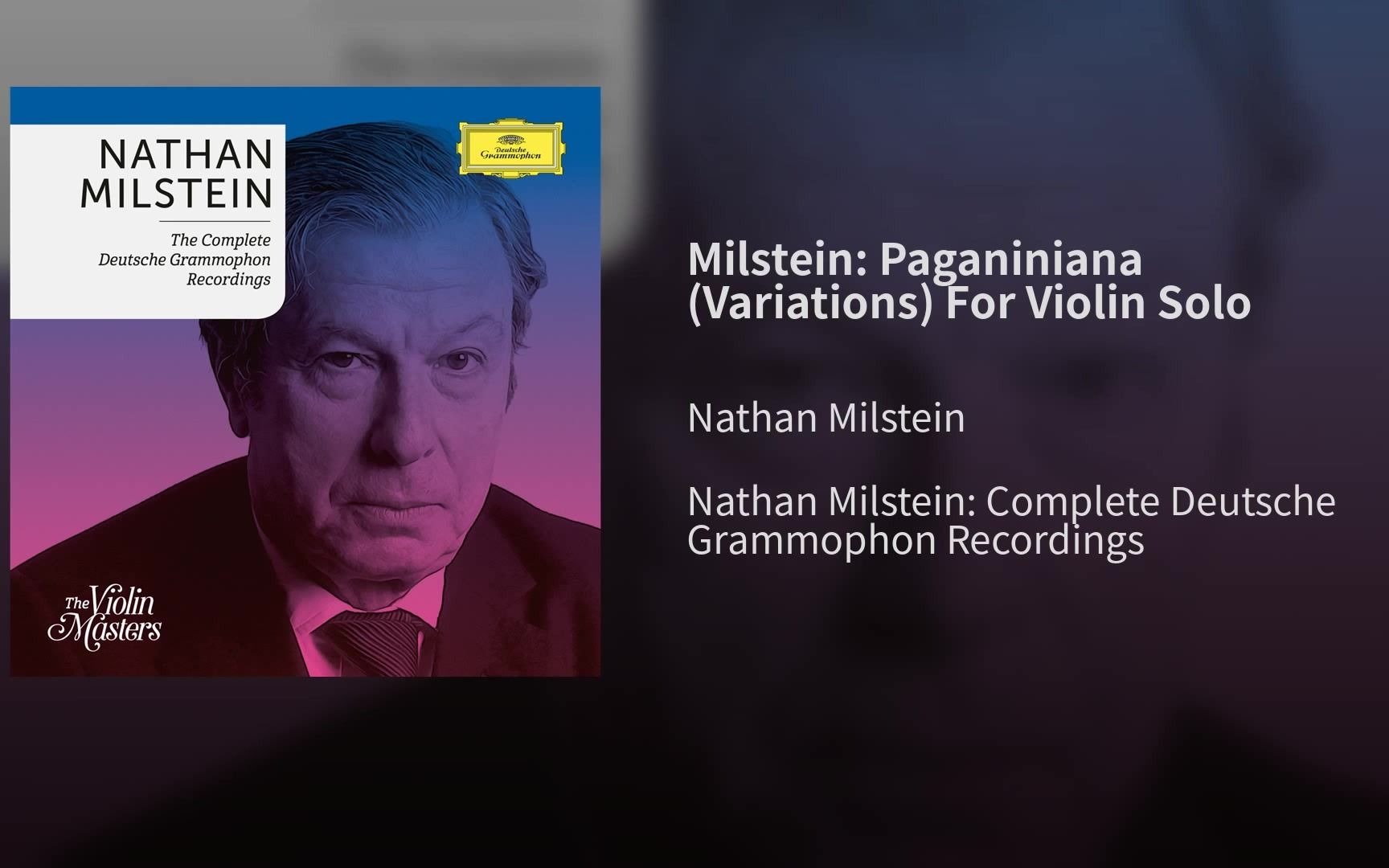 帕格尼尼偶记内森米尔斯坦1984年录音