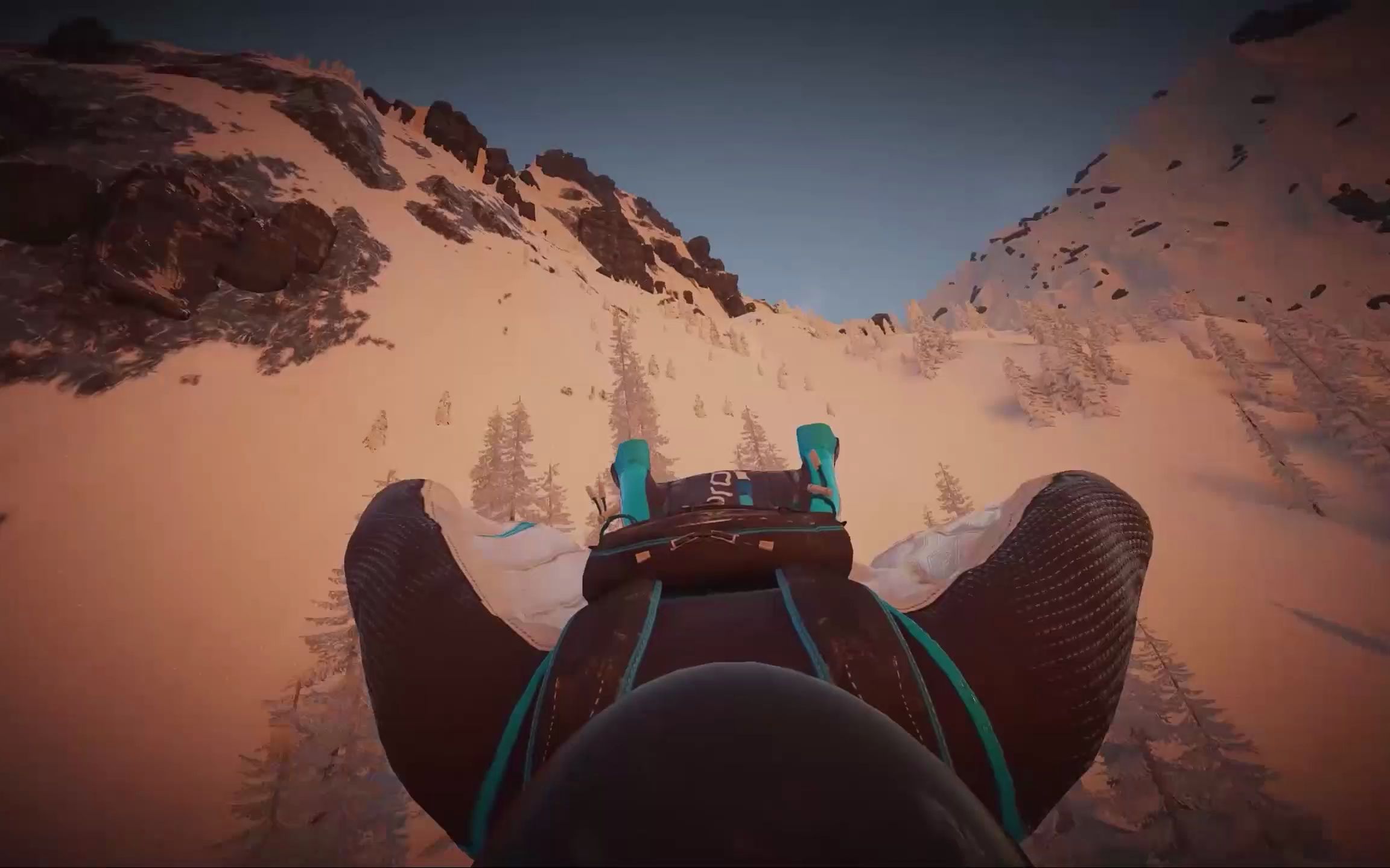 来一起享受滑翔吗?(第二视角)steep极限巅峰