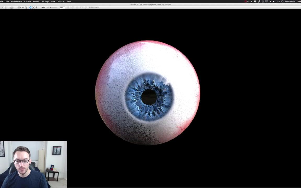making an eye in zbrush and rendering_哔哩哔哩_bilibili