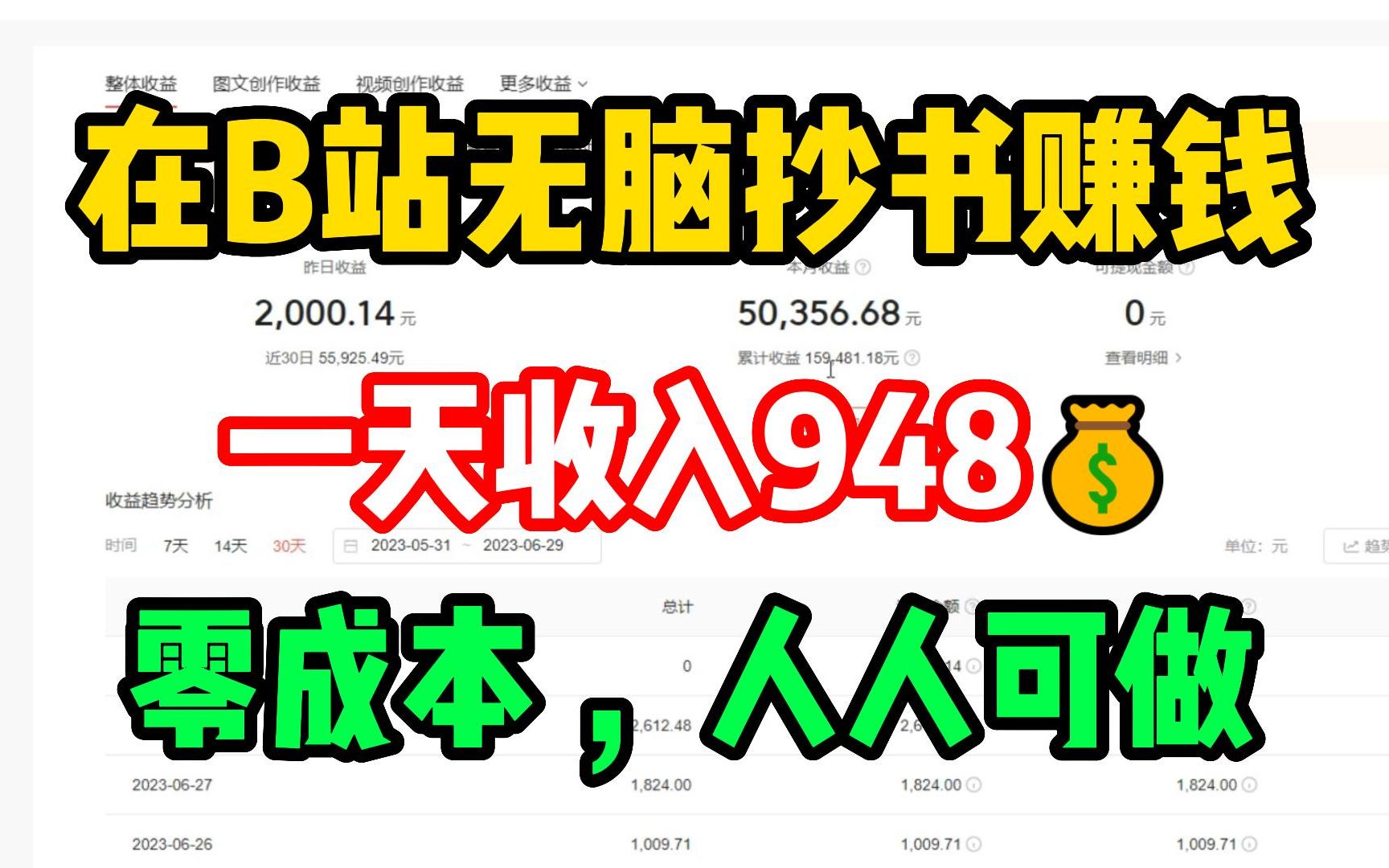 坚持B站抄书,一天收入978,一个月3.8w,操作简单 人人可做,分享我的详细操作过程!哔哩哔哩bilibili