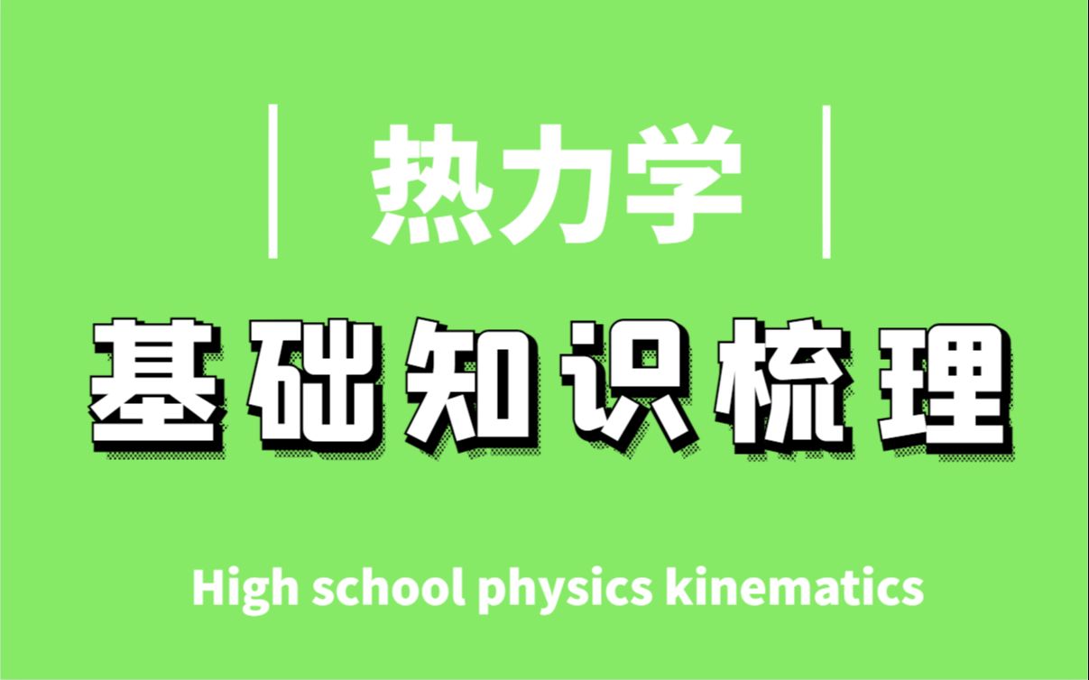 [图]2021高中物理必会知识点！！【热力学专题】基础知识总结~