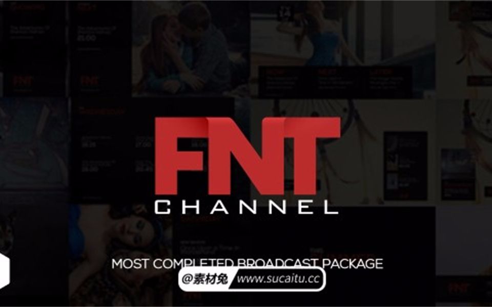 全套电视栏目包装动画AE模版 FNT Broadcast Package哔哩哔哩bilibili