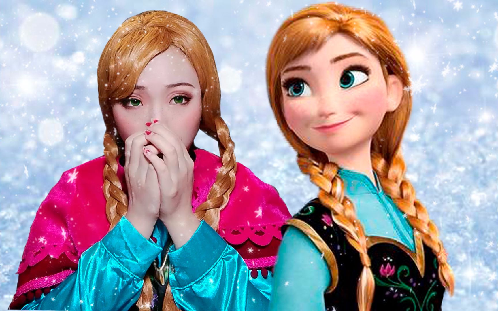 冰雪奇缘安娜仿妆(手机录的比较糊见谅)_哔哩哔哩 (゜-゜)つロ 干杯