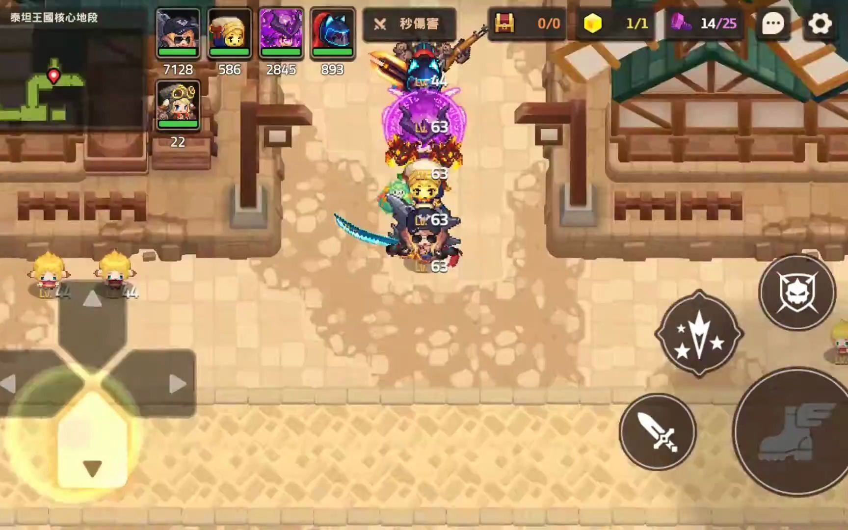 cc】《坎公骑冠剑》梦魇 2-2 泰坦王国核心地段|世界 2 提坦王国|通关