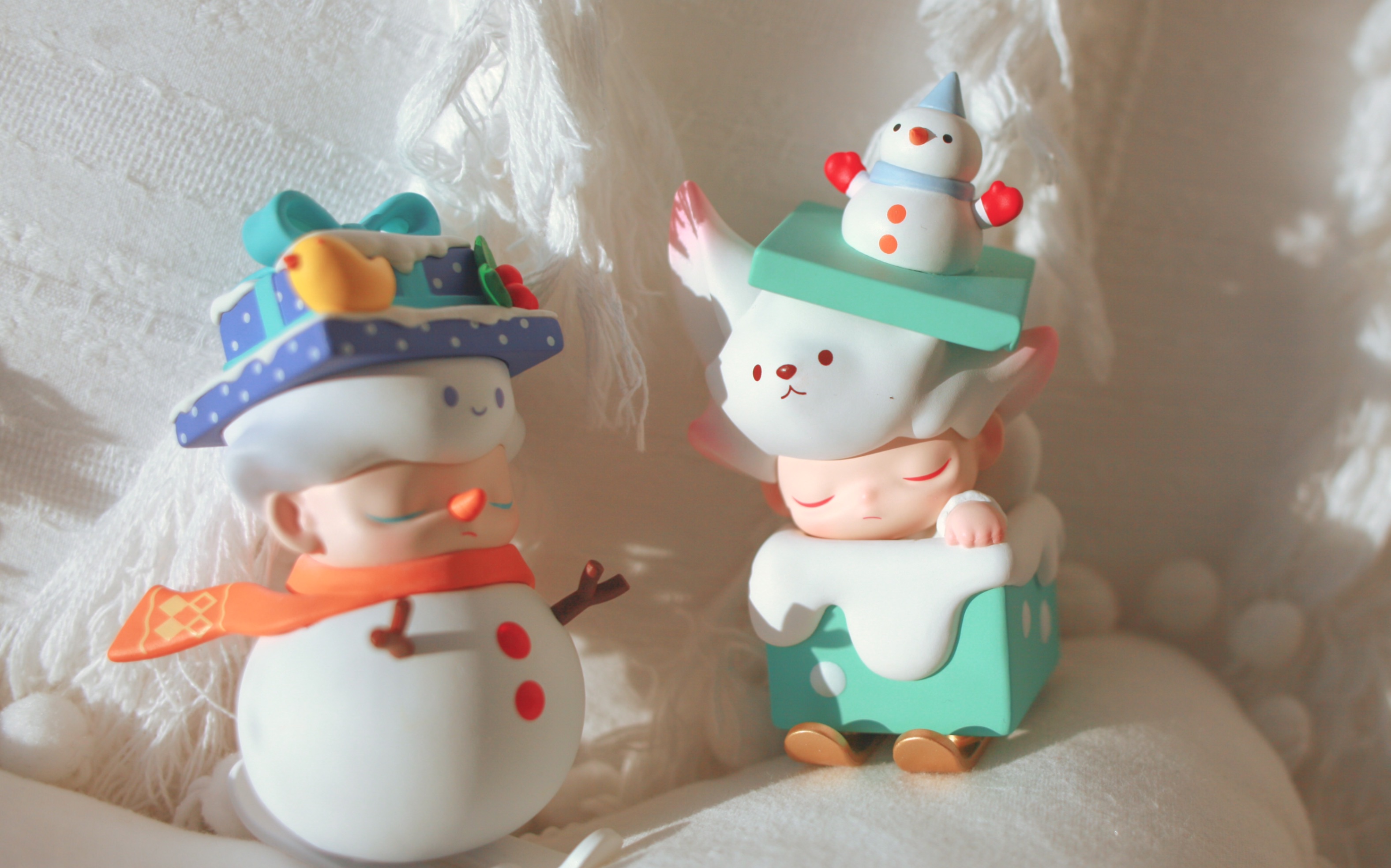 泡泡玛特dimoo圣诞系列拆盒