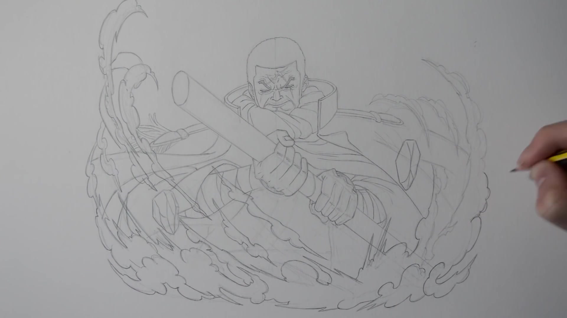 超强手绘藤虎大将