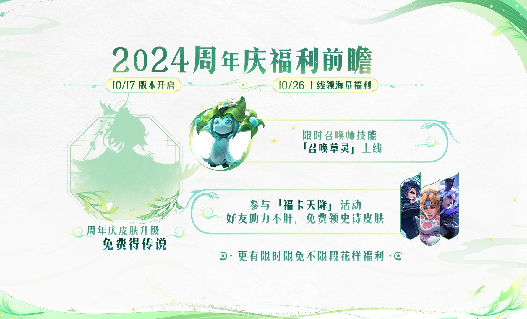 2024周年庆版本福利前瞻,峡谷小草带你速览!电子竞技热门视频