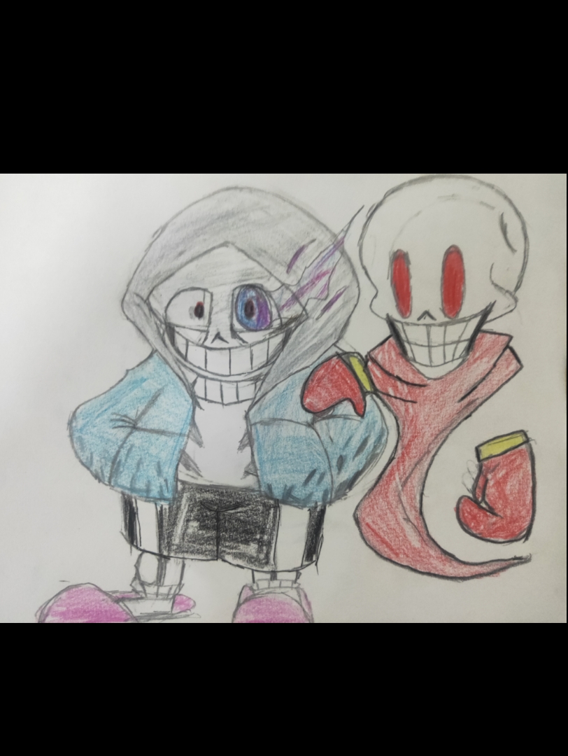 尘埃sans手绘(画渣)会重新画一幅(有点胖)