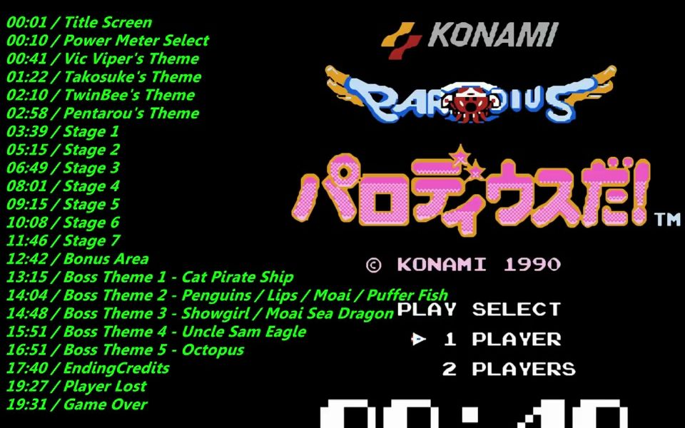 [图]FC Q版沙罗曼蛇(Parodius da!) 游戏音乐