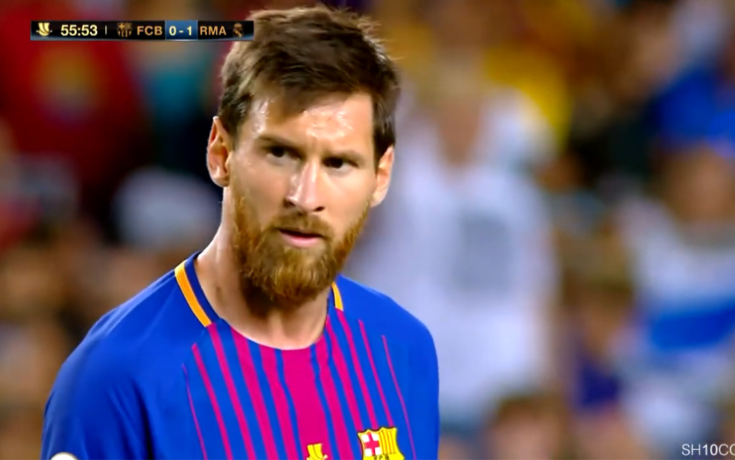 [梅西全场集锦]1718赛季西超杯首回合 梅西vs皇家马德里