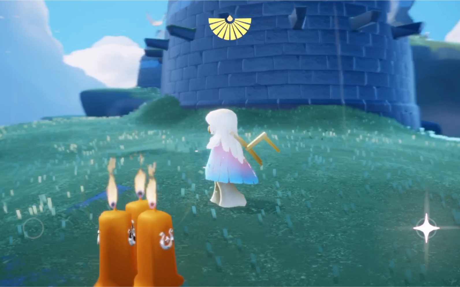 光翼-魔法季黄蜡烛的两种位置