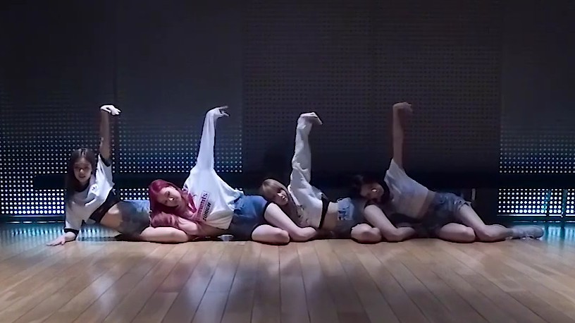 blackpinkforeveryoungddududdudu移动镜头版练习室