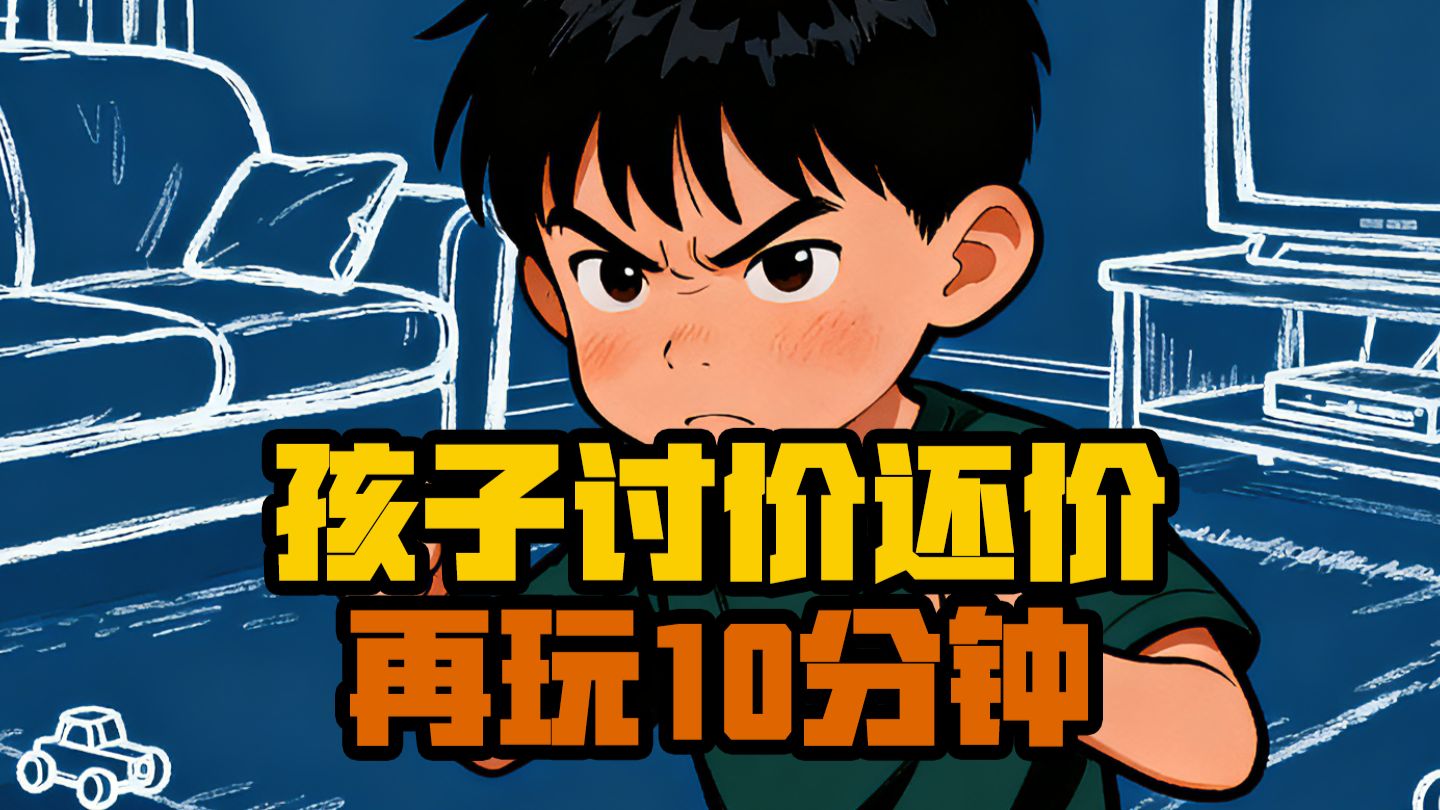 孩子讨价还价，你的回答影响他一生！