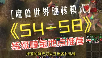 魔兽世界硬核模式 54-58级练级赚金地点推荐 话不多说，直接上干货 地图位置在艾萨拉的拉文凯斯雕像 就是地图最右下角 来这里的路上会经过一片精英区域 大家记得