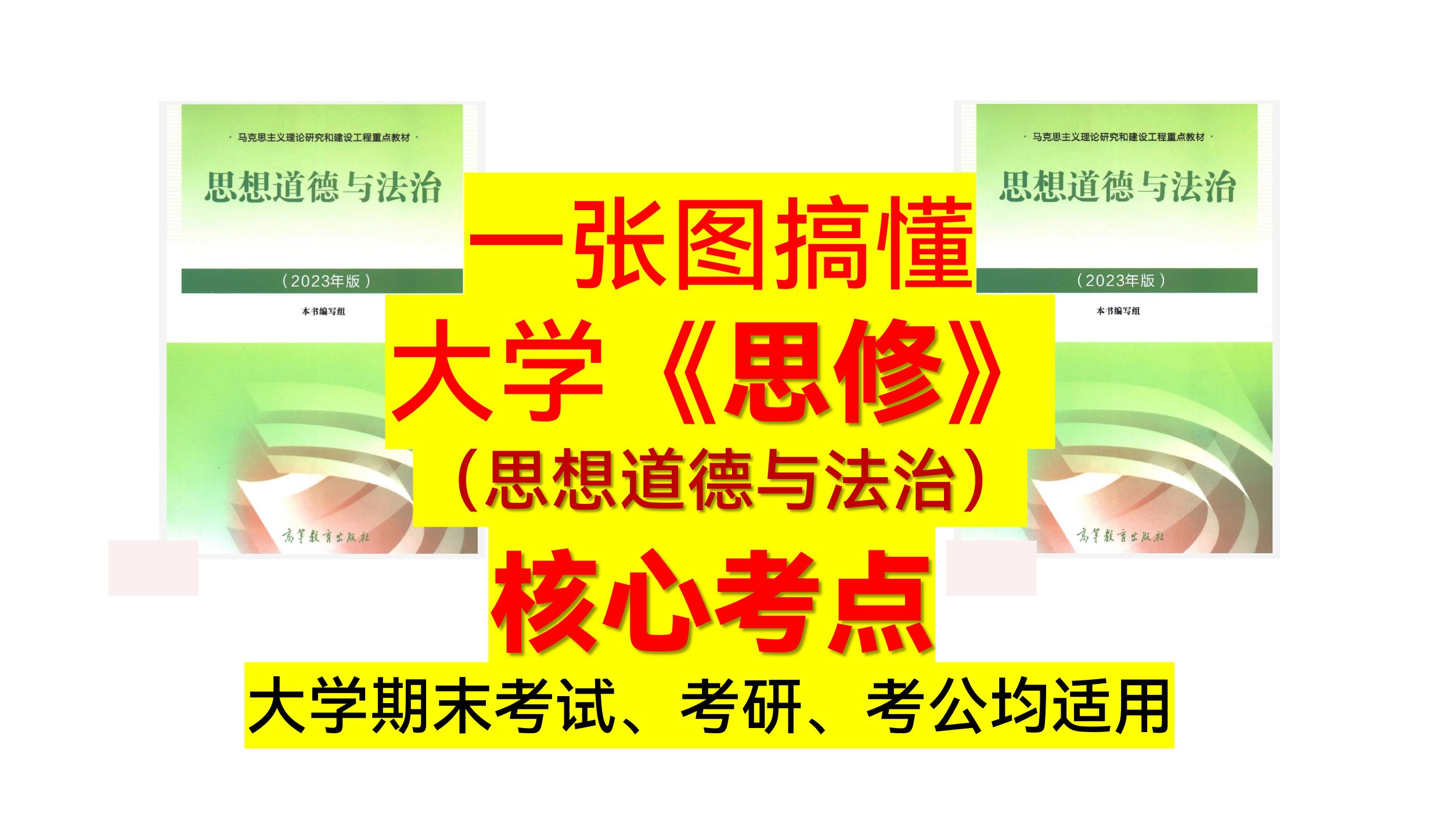 [图]【核心考点系列】一张图搞定【思想道德与法治（2023年版）】核心考点---2025考研、期末考试等均使用