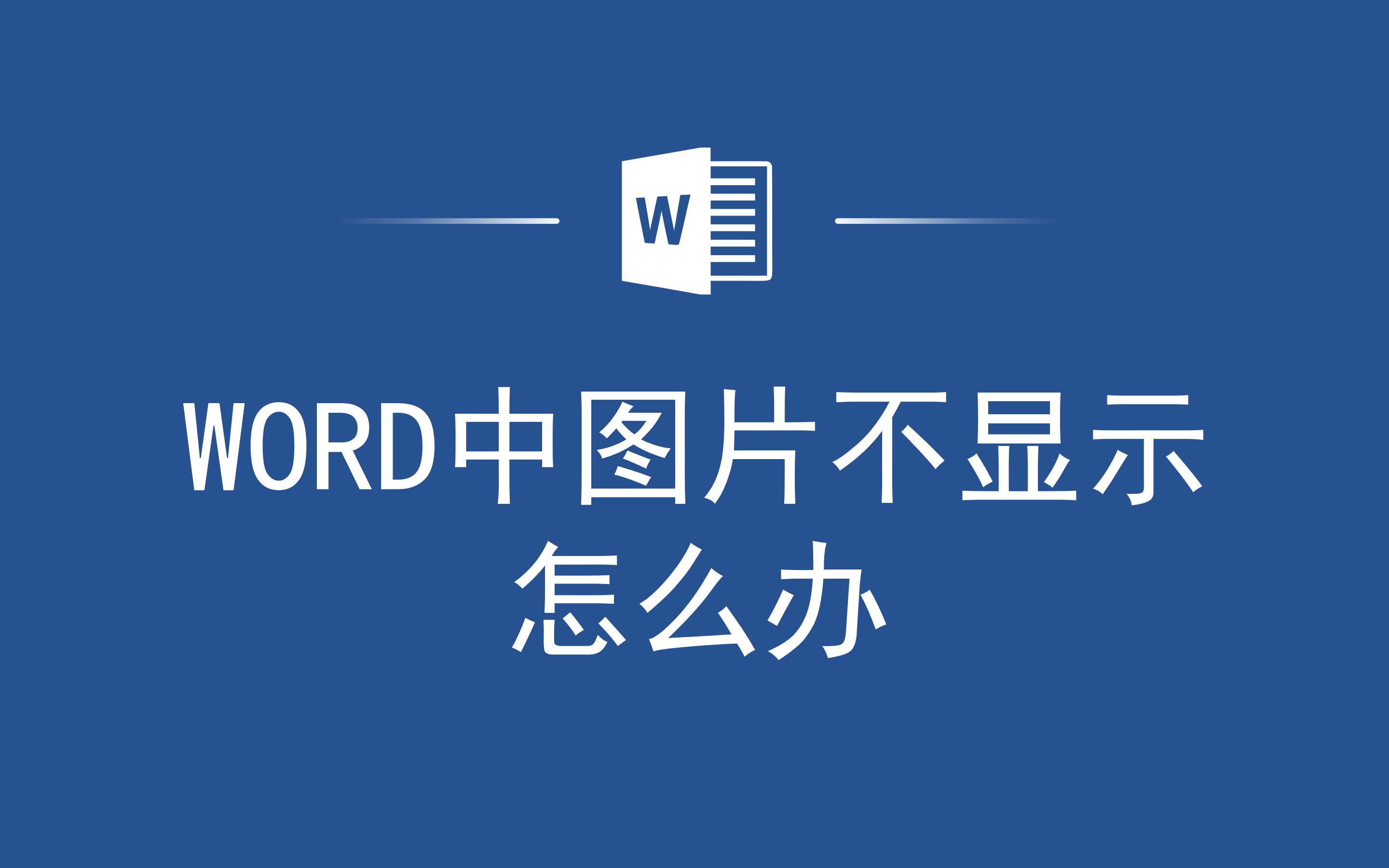 再也不求人!Word中图片不显示怎么办哔哩哔哩bilibili