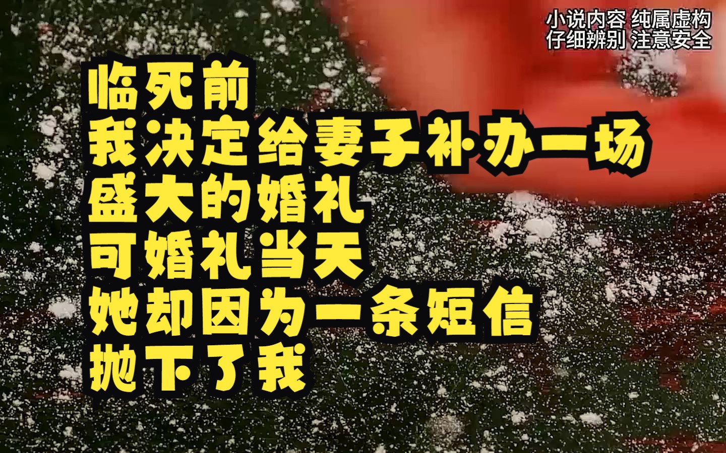 【小说】临死前,我决定给妻子补办一场盛大的婚礼,可婚礼当天,她却因为一条短信抛下了我哔哩哔哩bilibili