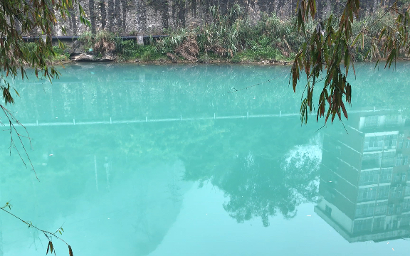 [图]长寿村的圣水是一片蓝蓝的河面