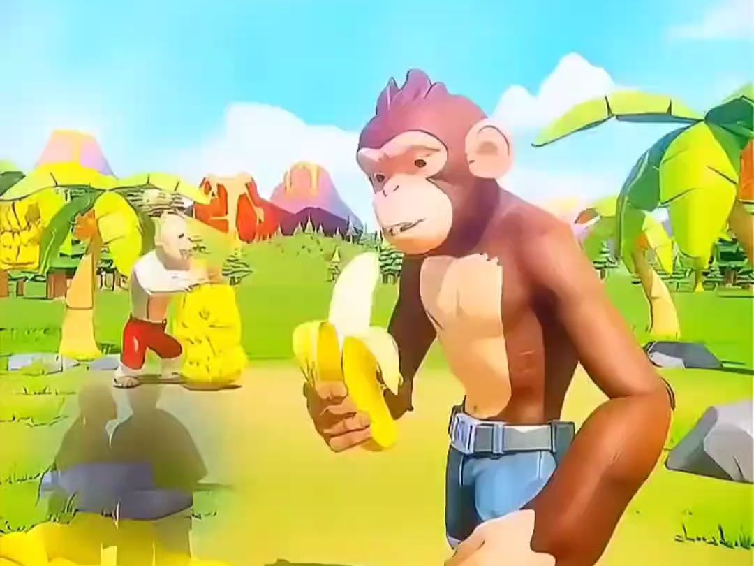 猿族时代之吃香蕉的小猴子