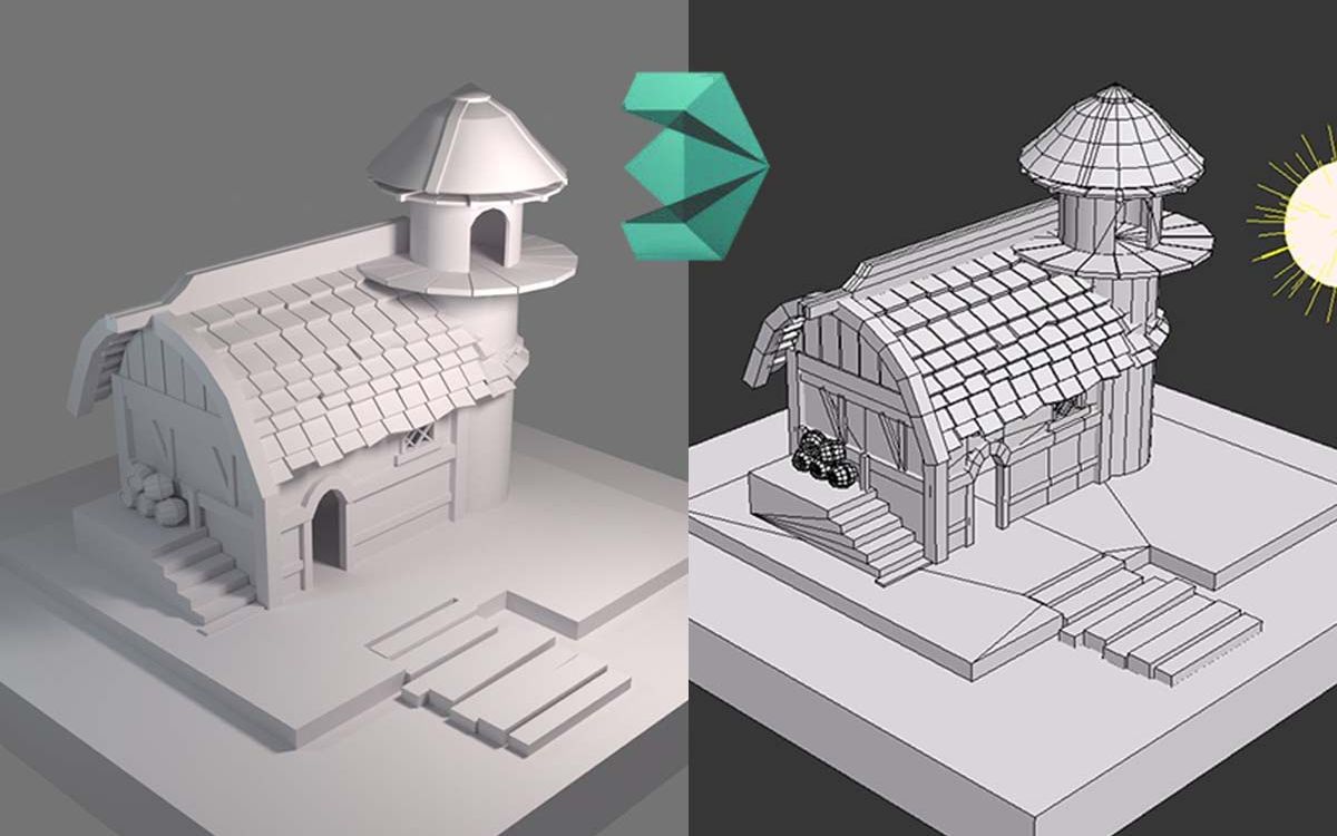 3dmax新手建模:Q版室外场景制作过程,超简单的场景建模教学哔哩哔哩bilibili