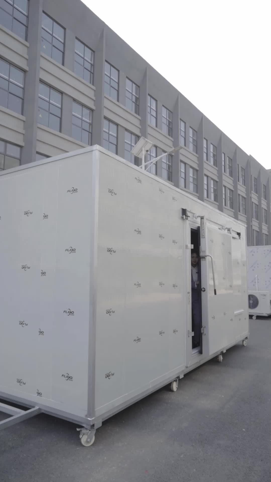 平移门移动冷库,温度可调,尺寸可定制,全国上门安装.