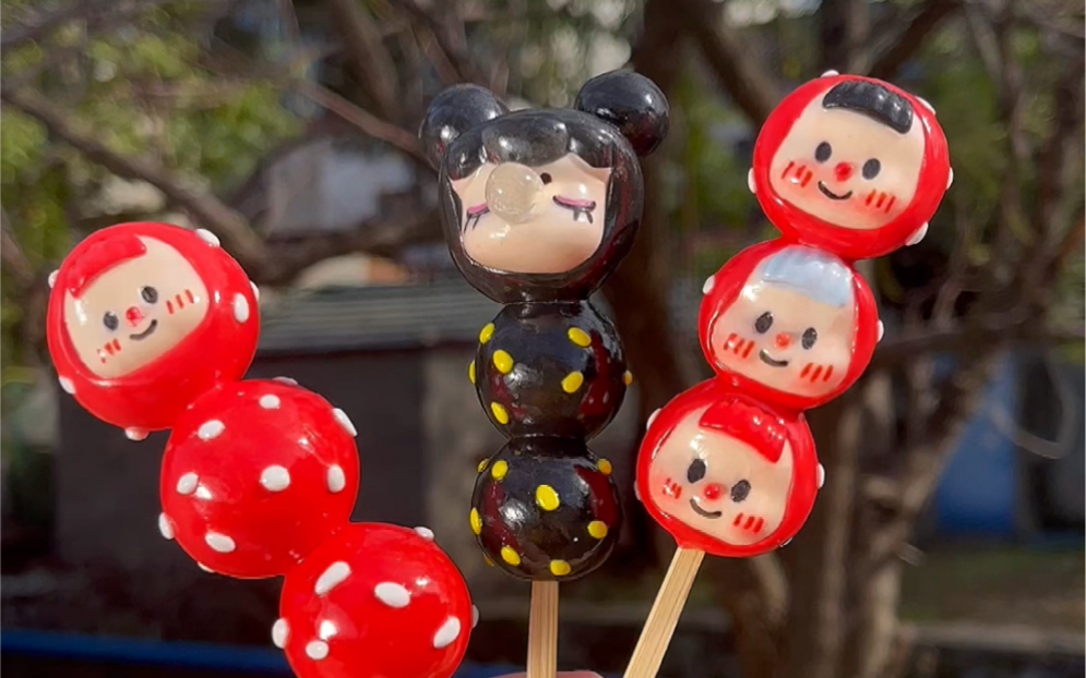 都说冰糖葫芦酸～酸里他还透着甜～#手工diy #我的手工日常 #冰糖葫芦