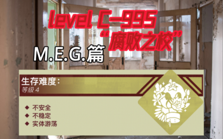 后室层级介绍:level C-995 “腐败之校”(M.E.G.篇) - 哔哩哔哩