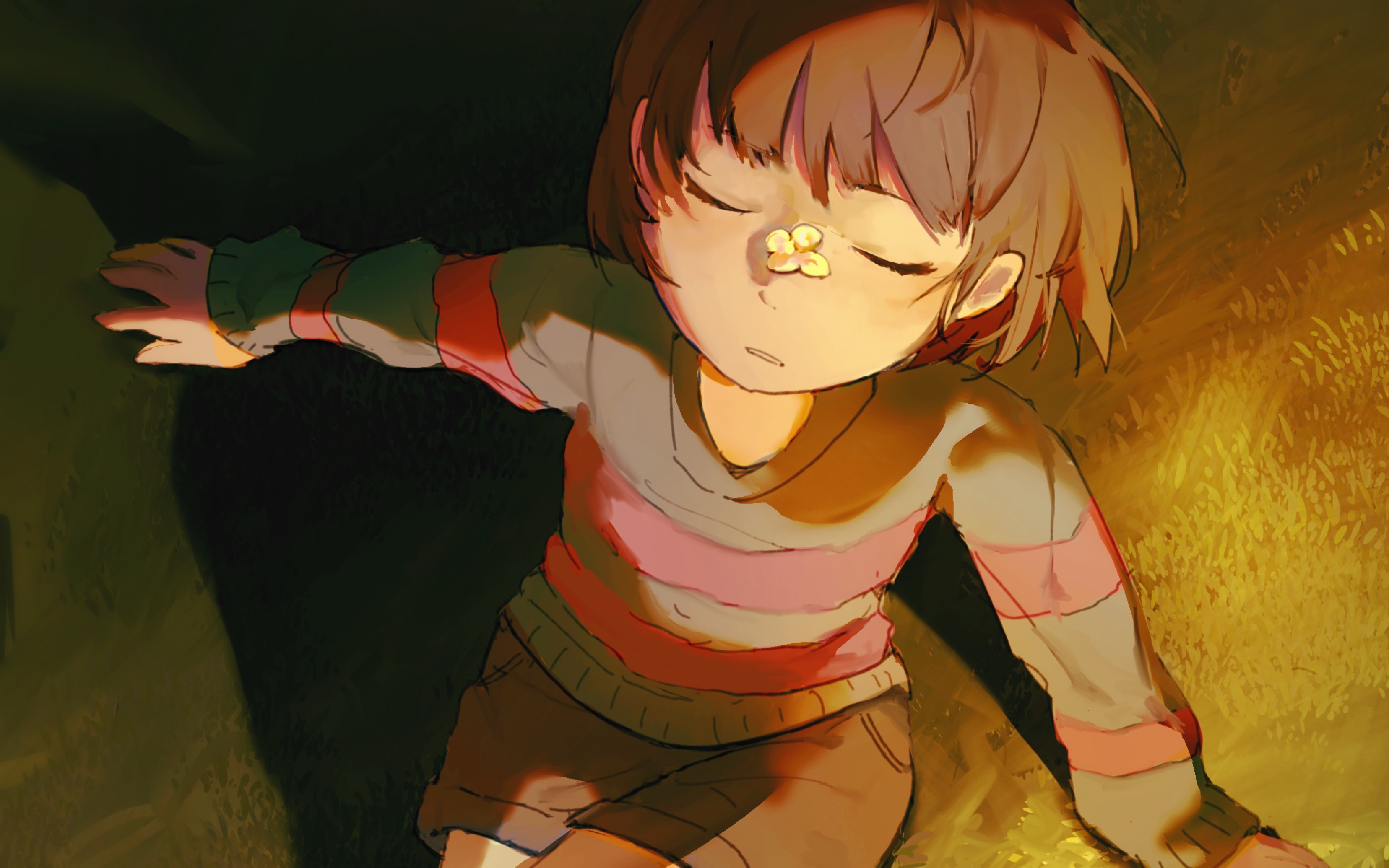 frisk,你每天都在这样的景色下生活吗