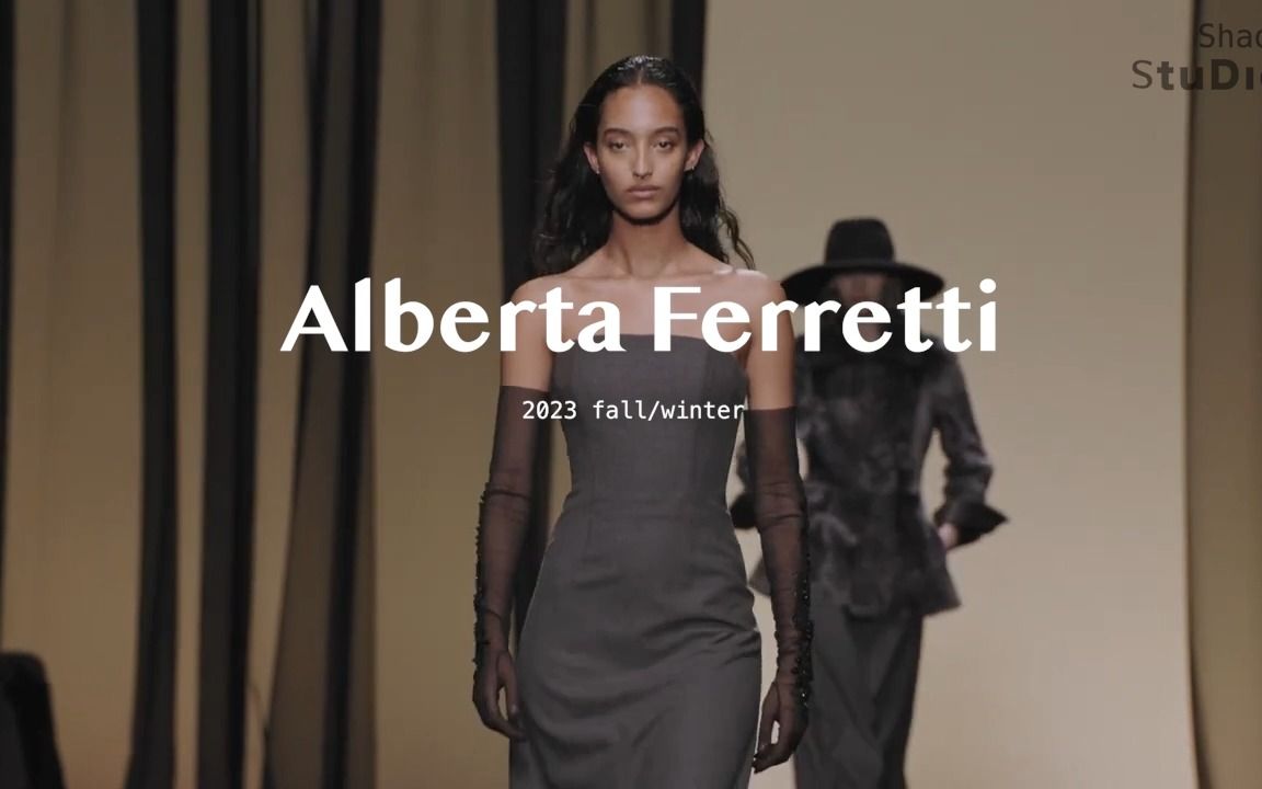 时装秀|Alberta Ferretti23秋冬灰色美学魅力哔哩哔哩bilibili