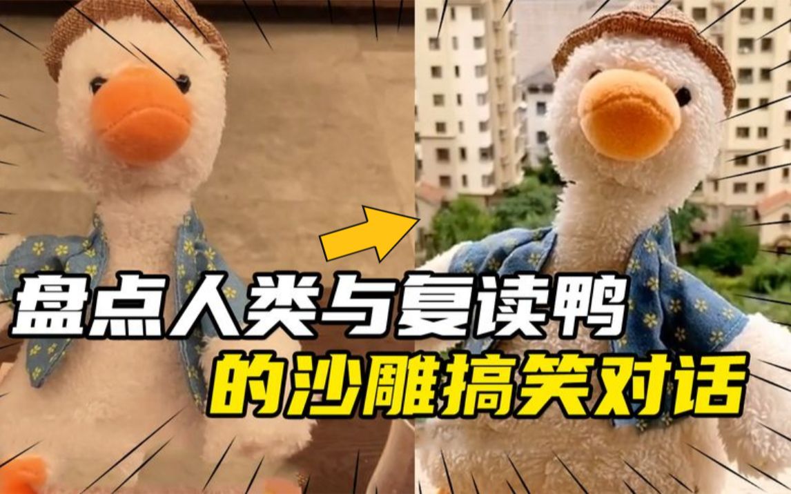 盘点人类与复读鸭的搞笑对话,这是一只会怼人的鸭子,沙雕玩具