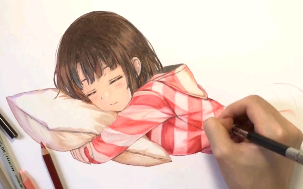 画一个睡觉的加藤惠