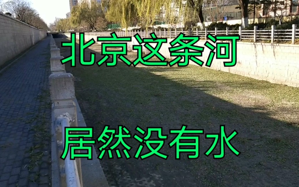 [图]北京市区有条河居然干枯了，一点水也没有，究竟为什么？