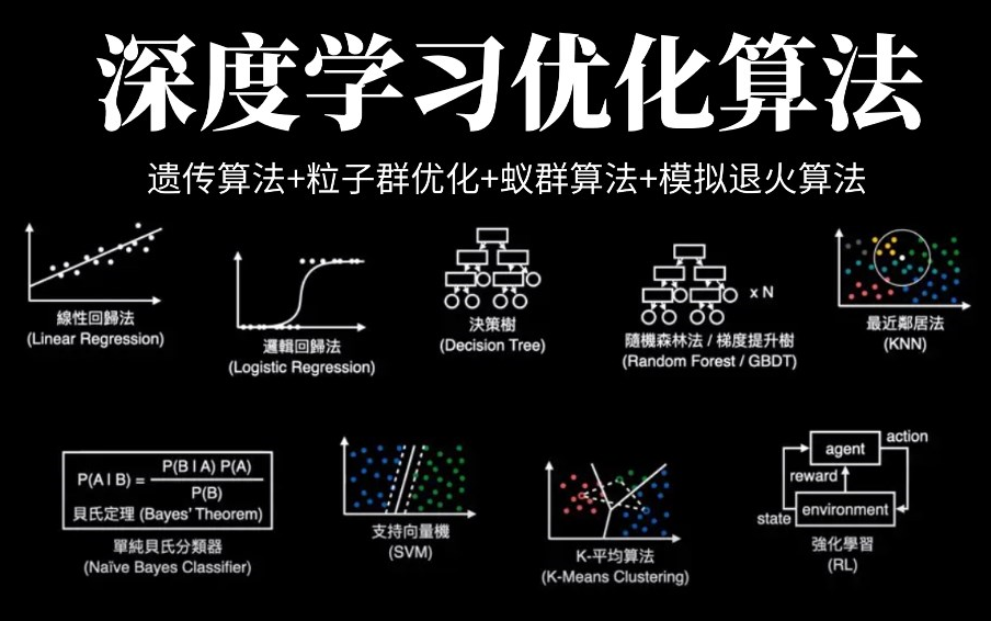 这是我看过最强的深度学习优化算法教程!机器学习算法六大神经网络课程,清华大佬给我教明白了!遗传算法|粒子群优化|蚁群算法|模拟退火算法哔哩哔哩...