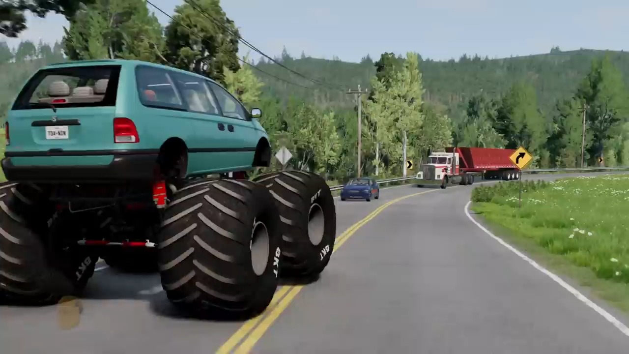 发疯的怪兽大脚车