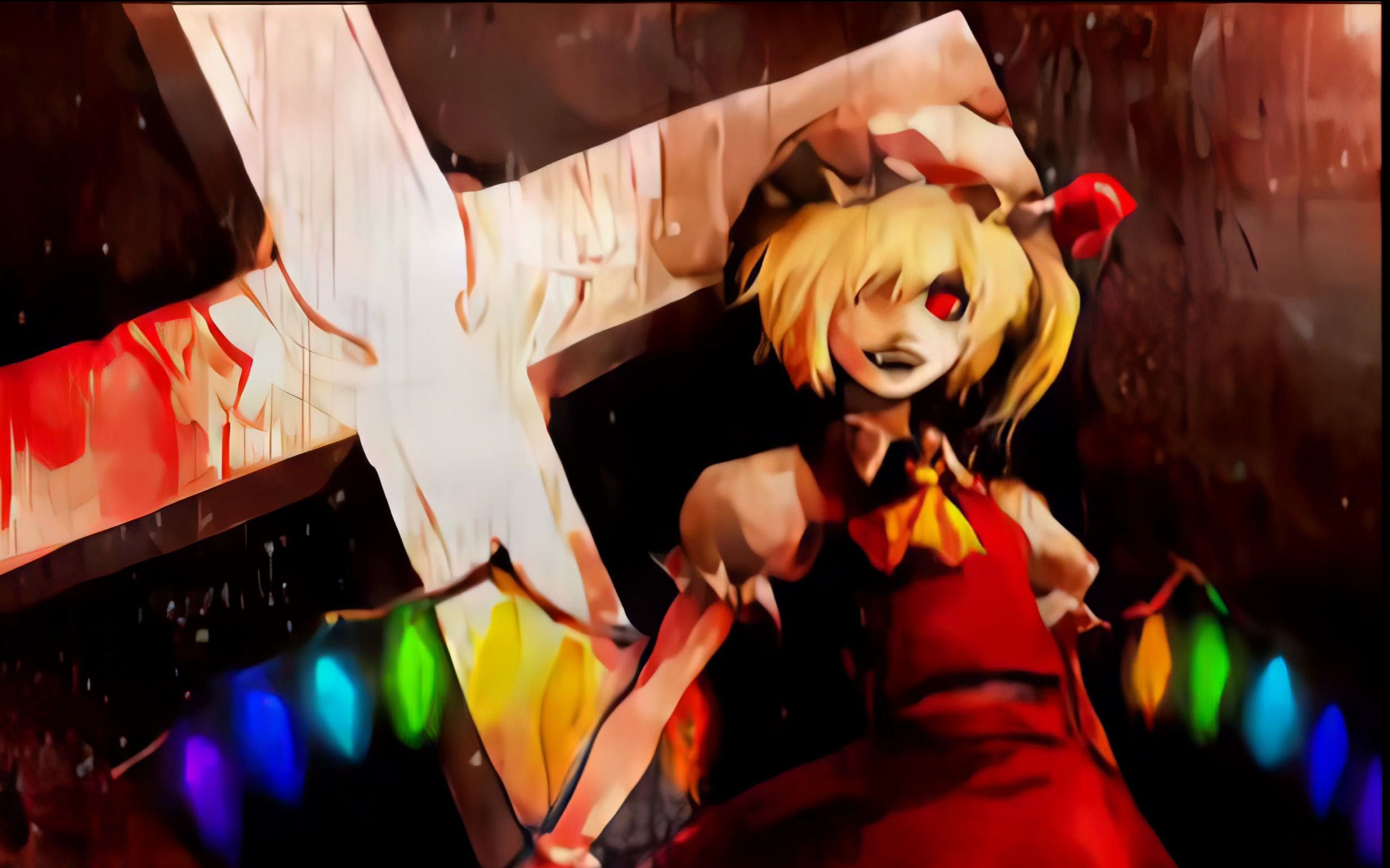 东方4k60帧弹幕祭应援绯色月下狂咲ノ绝1stanniversaryremix