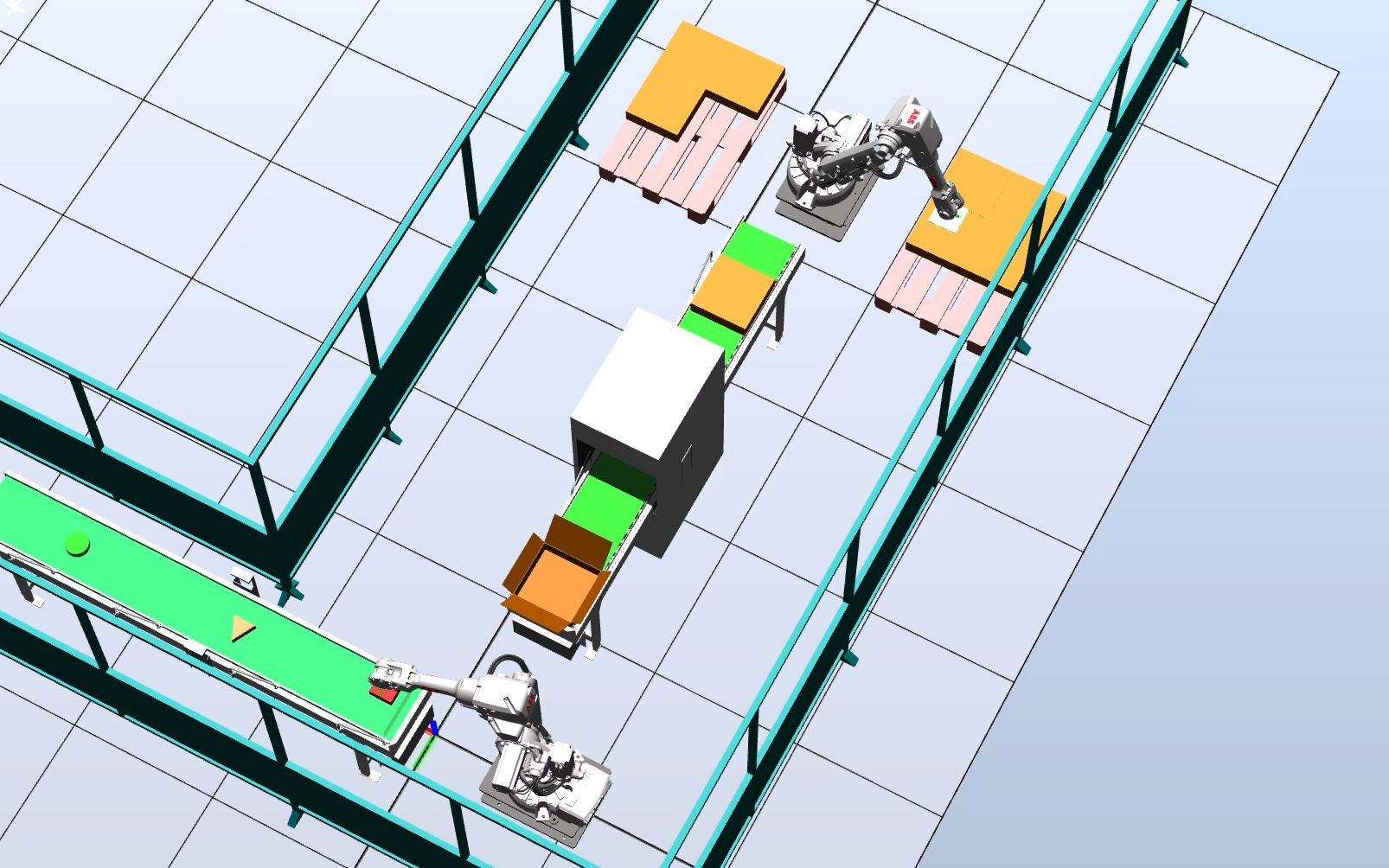 带机器人离线RobotStudio颜色分练与物料分练的分练打包码垛工作站毕业设计哔哩哔哩bilibili