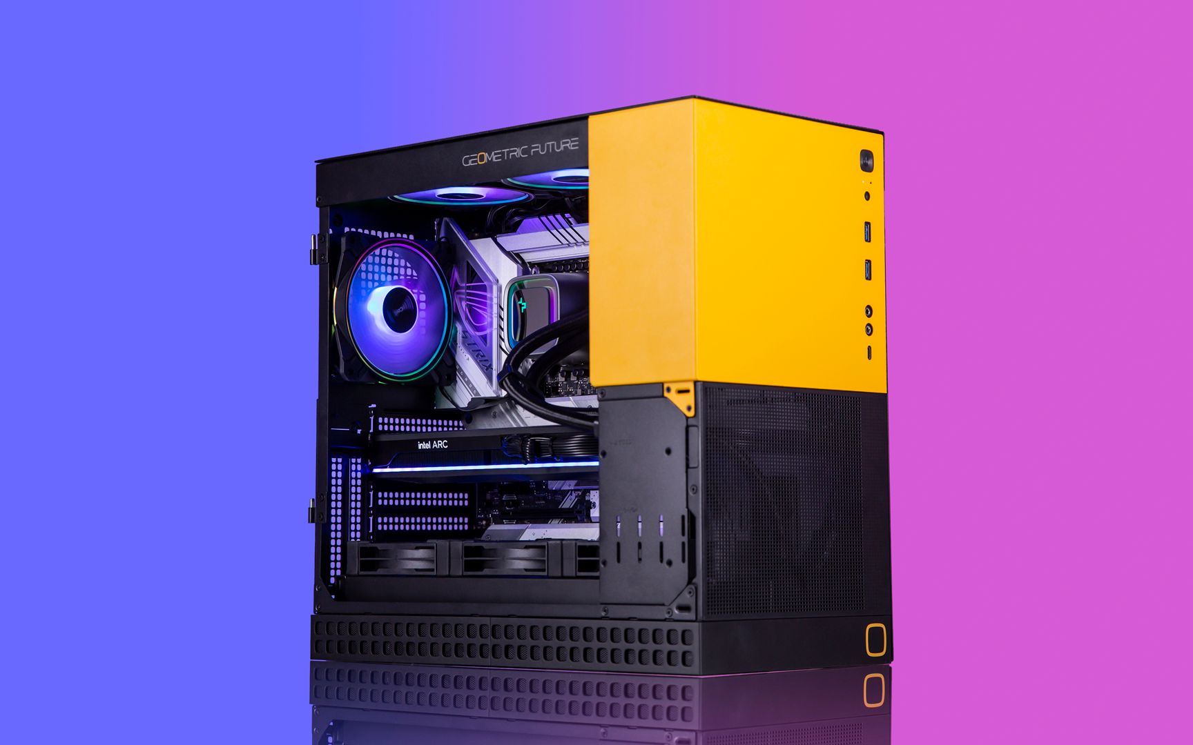 【几何未来亚瑟王】迷人的中塔机箱,完美兼容inte i7 a770高性能主机