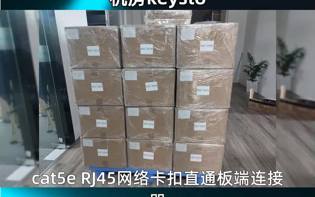 cat5e RJ45网络卡扣直通板端连接器,机房keysto哔哩哔哩bilibili