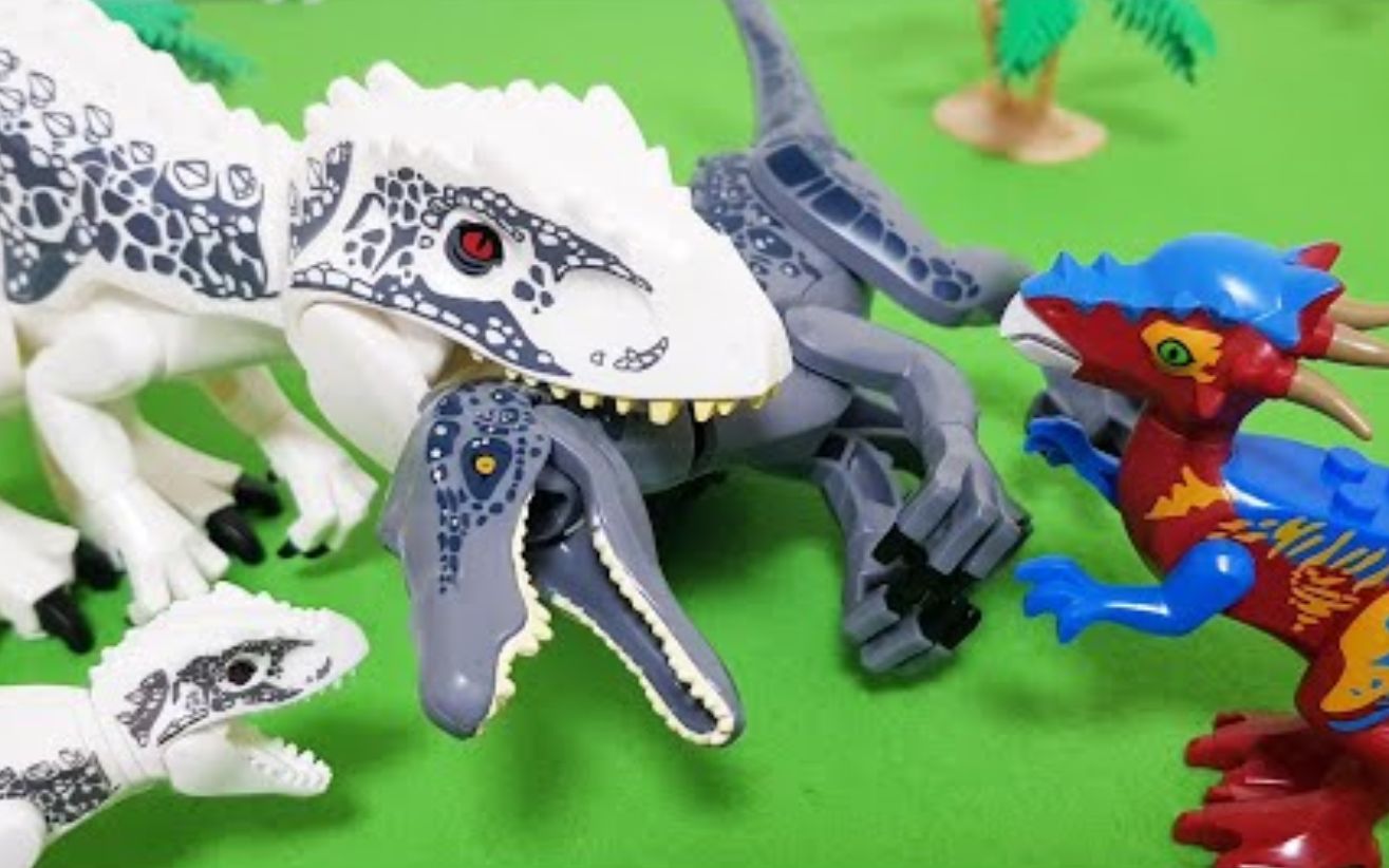 似鳄龙在欺负小恐龙,恐龙妈妈出动解救