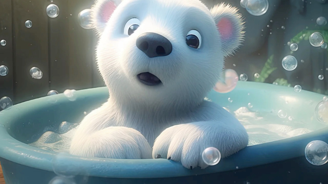 一岁半宝宝读北极熊—可爱死我啦