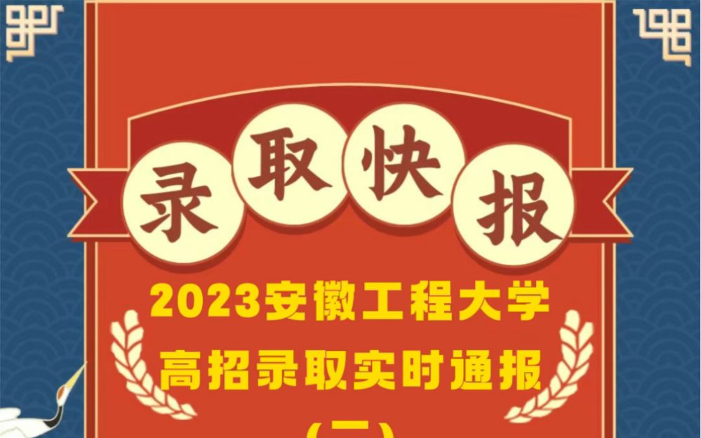 2023年安徽工程大学高招录取实时通报(二)哔哩哔哩bilibili