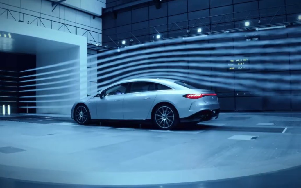 奔驰风洞烟流试验 #风洞 #汽车模型风洞实验 #汽车风洞